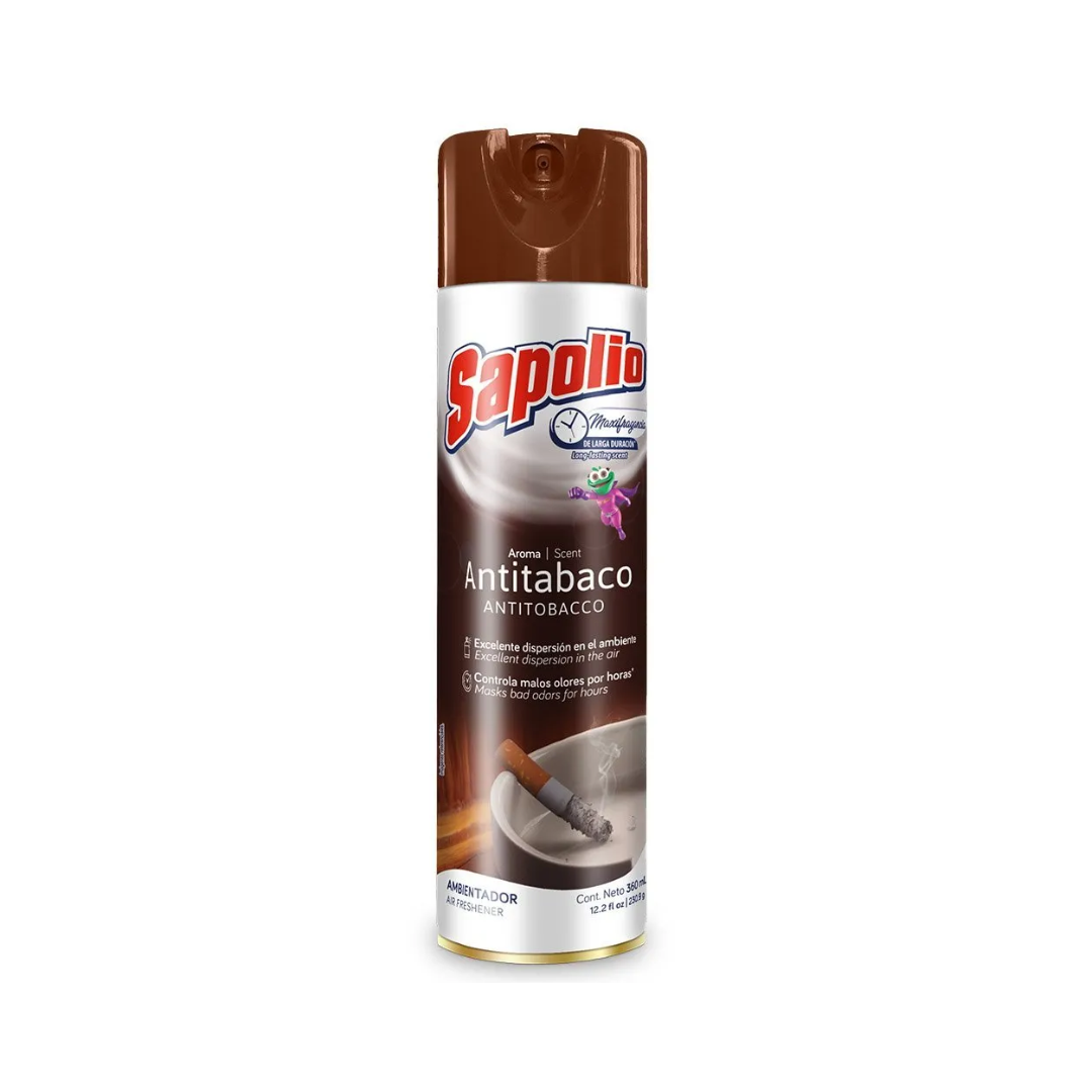 AMBIENTADOR SPRAY 360 ML ANTITABACO - SAPOLIO