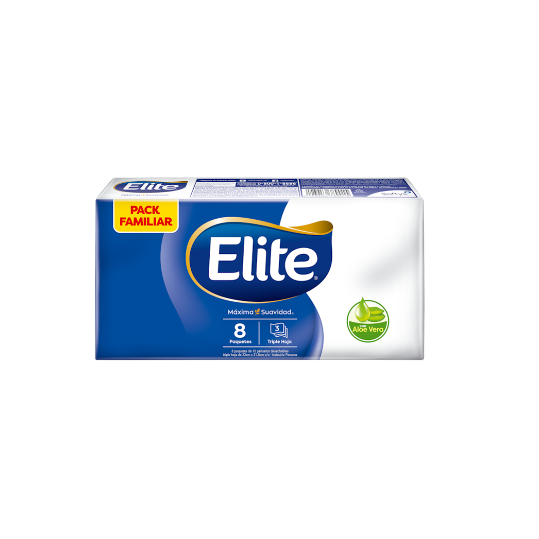 PAÑUELOS TISSUE TRIPLE HOJA 10 PAÑUELOS X8PAQ 361117