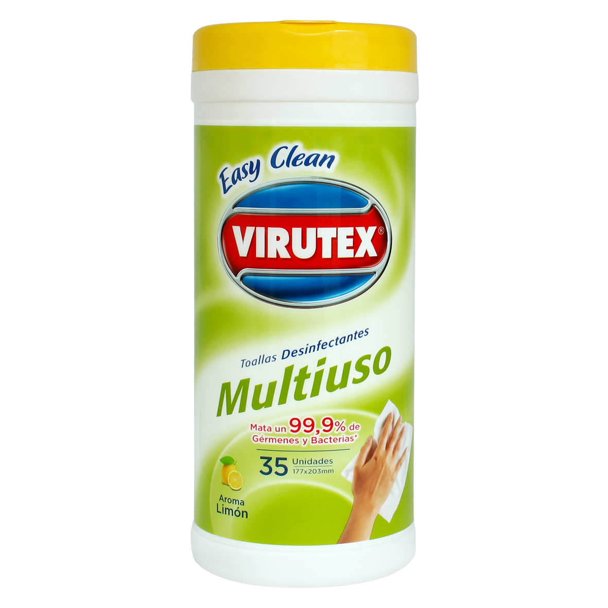 TOALLAS DESINFECTANTES LIMON 35 UND EASY CLEAN - VIRUTEX