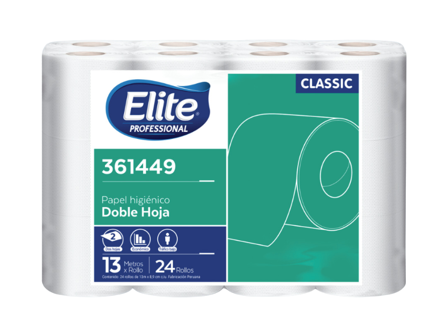 PAPEL HIGIENICO ELITE CLASSIC 24 x 13MTS 361449