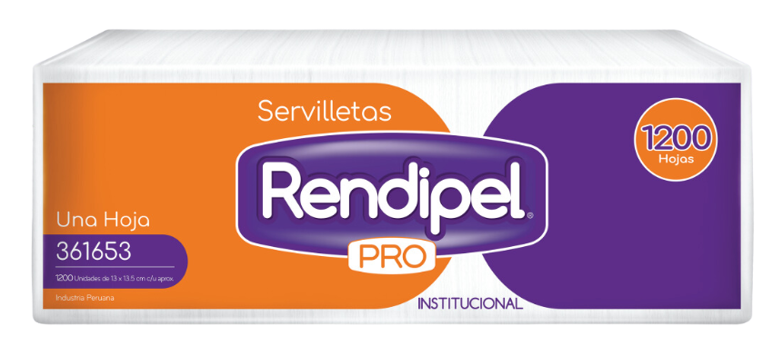 SERVILLETA CORTADA RENDIPEL X 1000 UND 361653