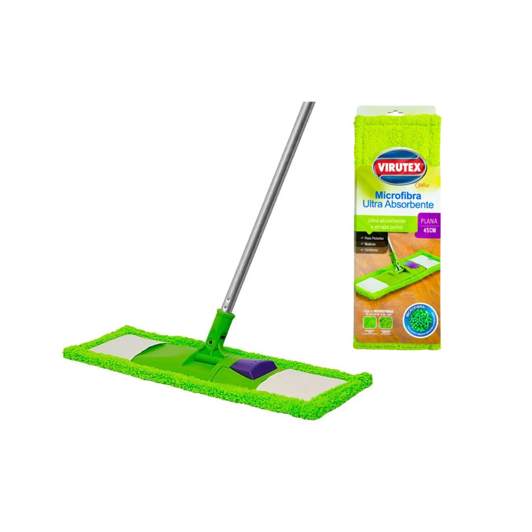 MOPA MICROFIBRA PLANA 45 CM SET - VIRUTEX
