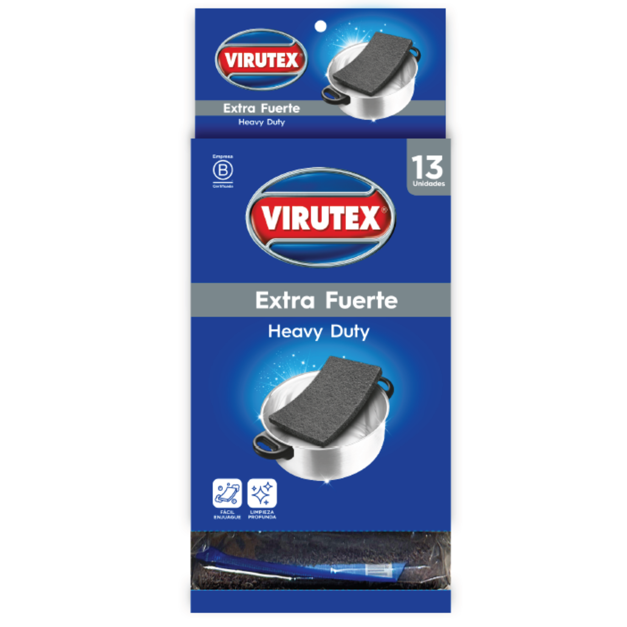 FIBRA ESPONJA EXTRA FUERTE DISPLAY X13 UND - VIRUTEX