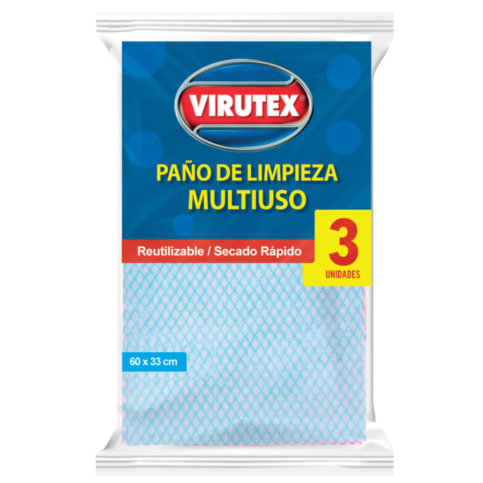 PAÑO DE LIMPIEZA MULTIUSO X3 - VIRUTEX