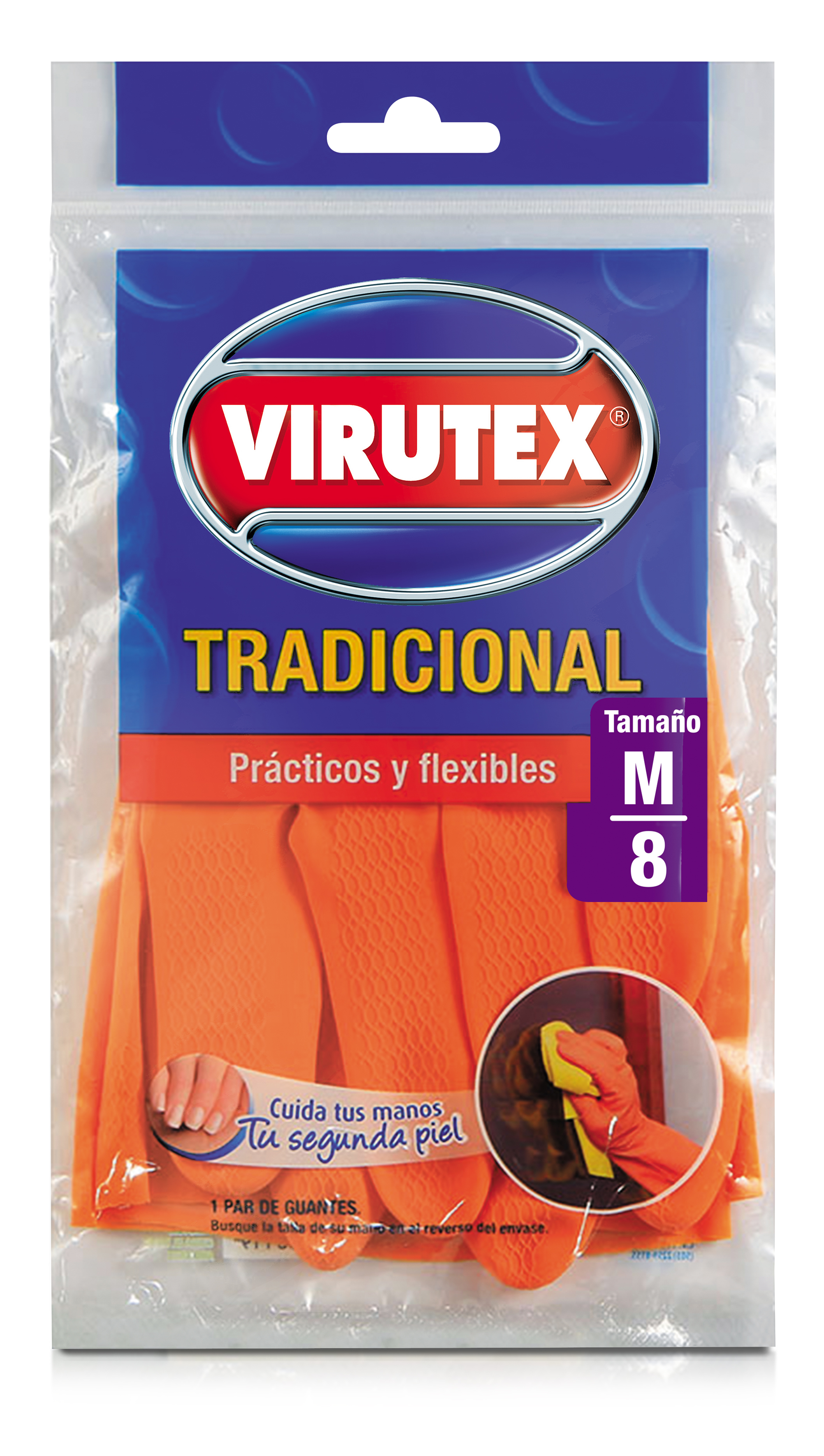 GUANTE NARANJO TALLAS S, M , L - VIRUTEX